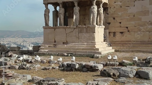 Erechtheion - antique temple in Athenian Acropolis, Greece photo