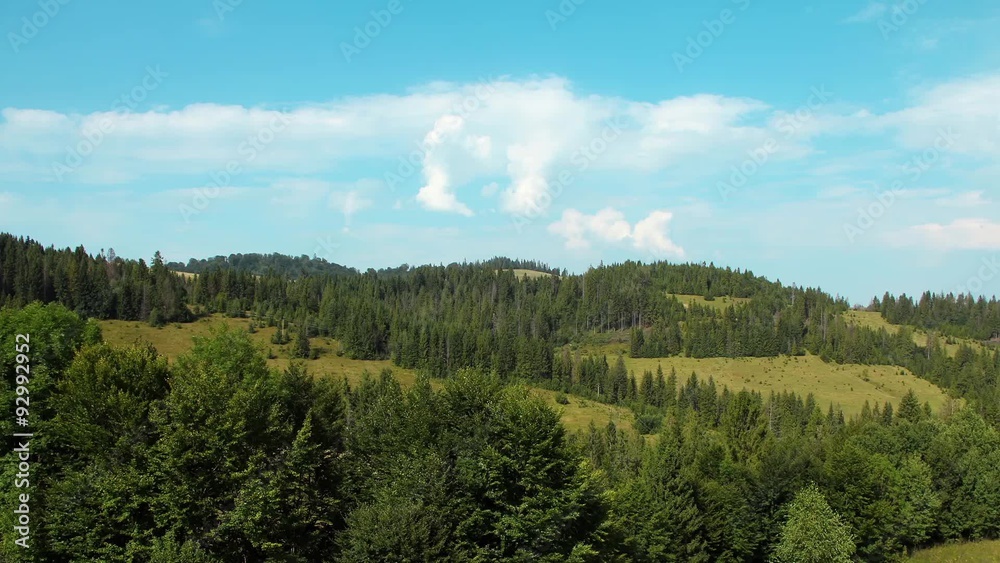 Timelapse of clouds in beautiful green mountains Timelapse of clouds in beautiful green mountains