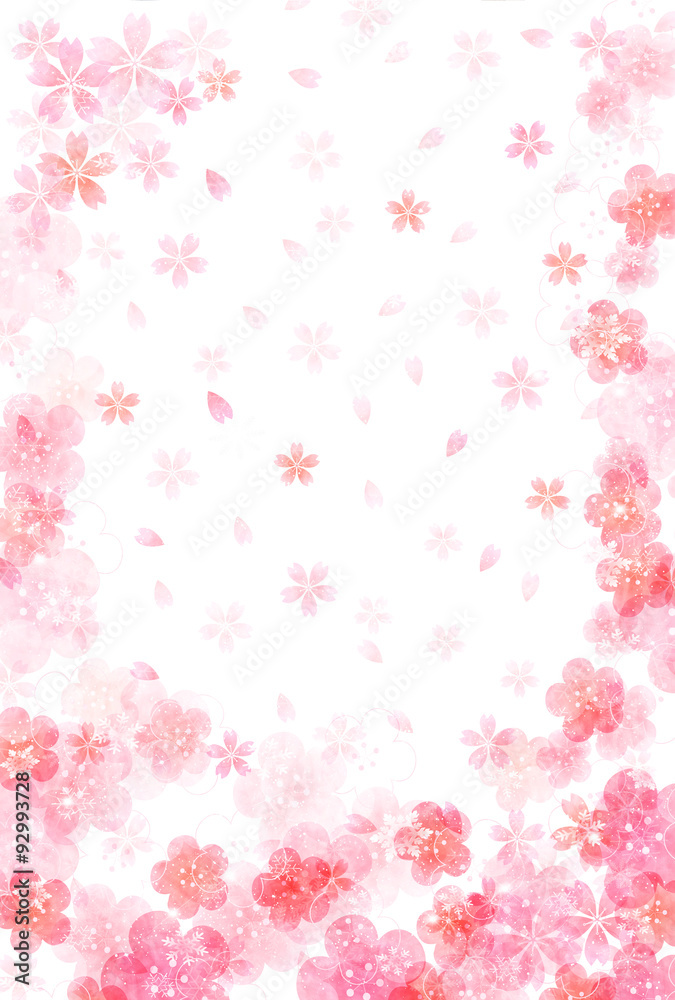 桜 年賀状 背景 桜 年賀状 背景