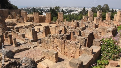 Ruins of ancient Carthage in Tunisia