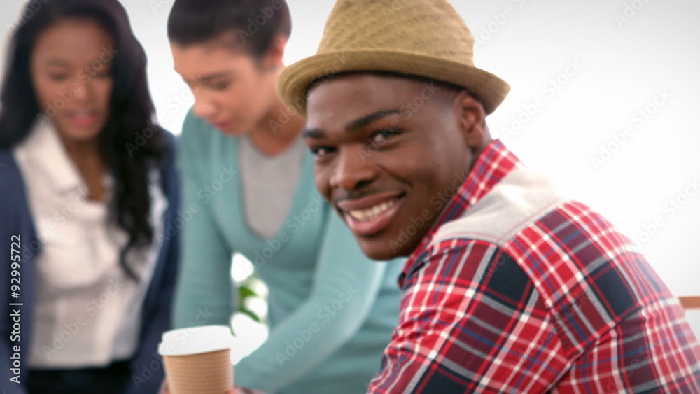 Casual businessman looking at camera Casual businessman looking at camera