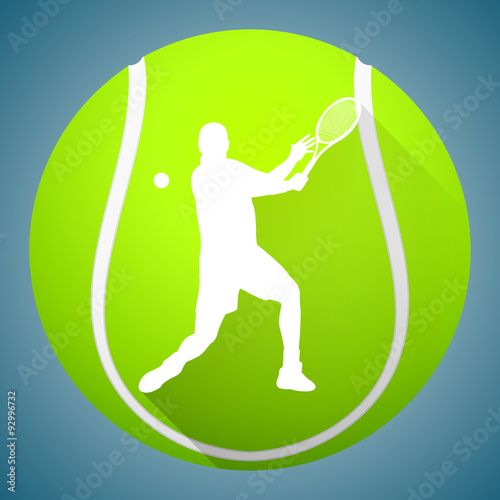 Tennis Player Silhouette 
