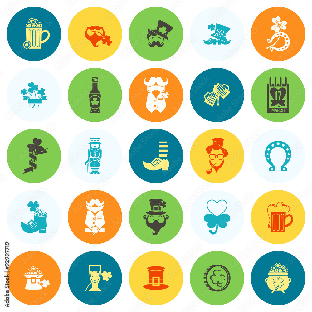 Saint Patricks Day Icon Set Saint Patricks Day Icon Set
