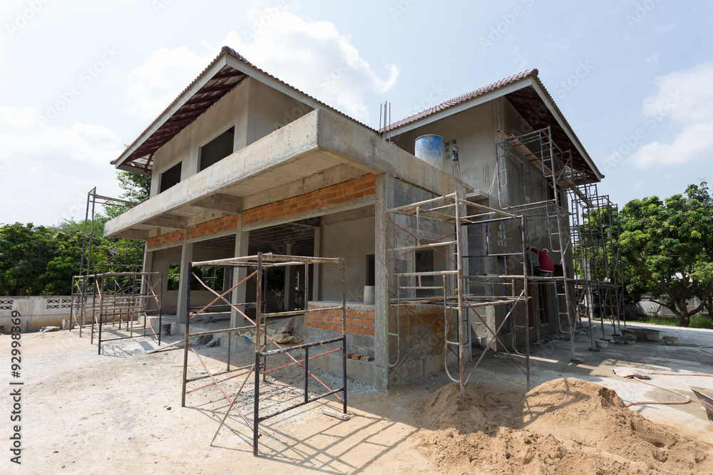 building residential construction house with scaffold steel building residential construction house with scaffold steel