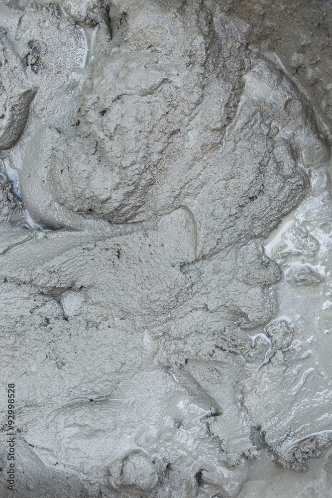 Fototapeta premium plaster cement concrete poured mixer water for residential build