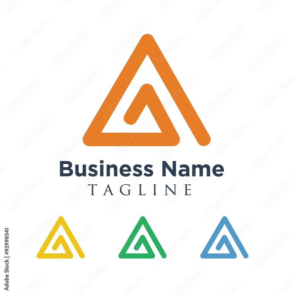 triangle vector logo icon