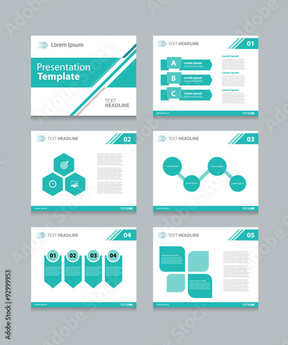 business vector template presentation slides background design