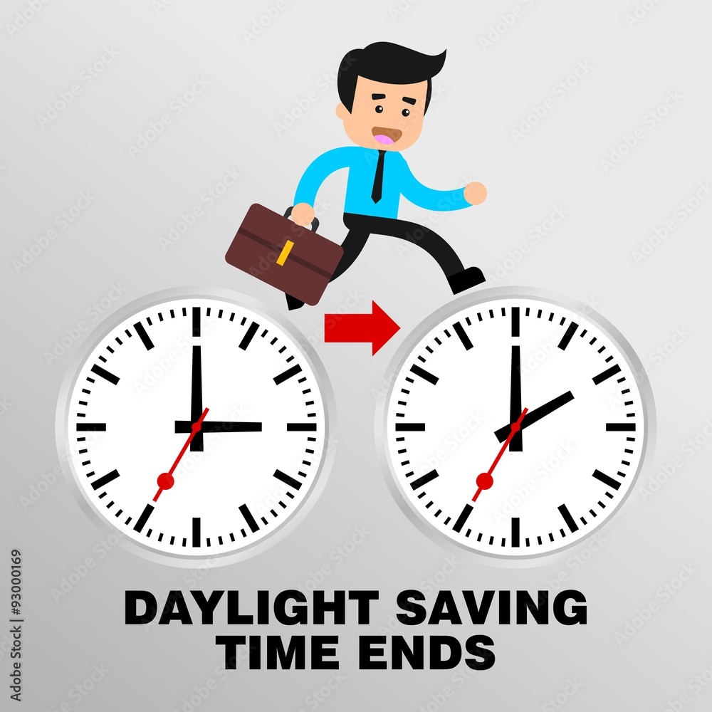 Daylight Saving Time Vector Template