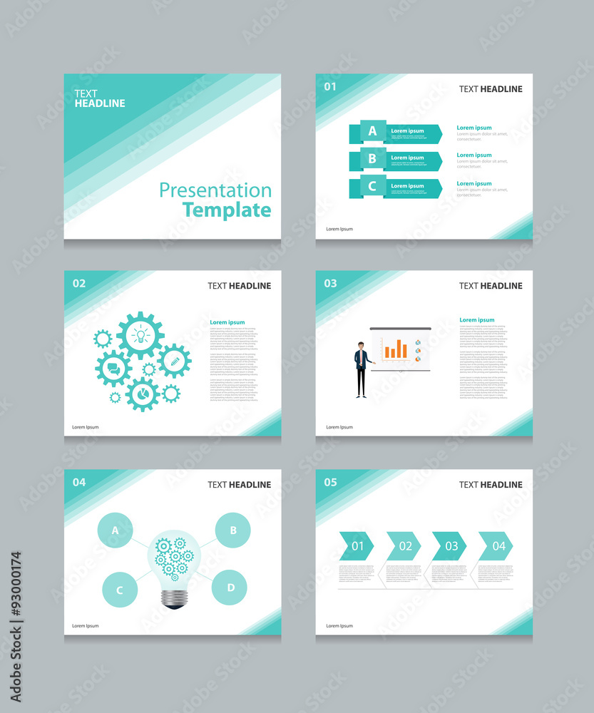 business vector template presentation slides background design