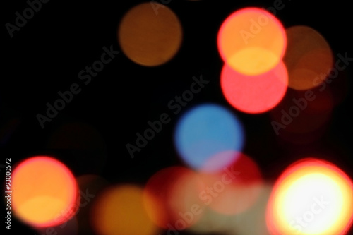 closeup image of bokeh from traffic light © kaidevil