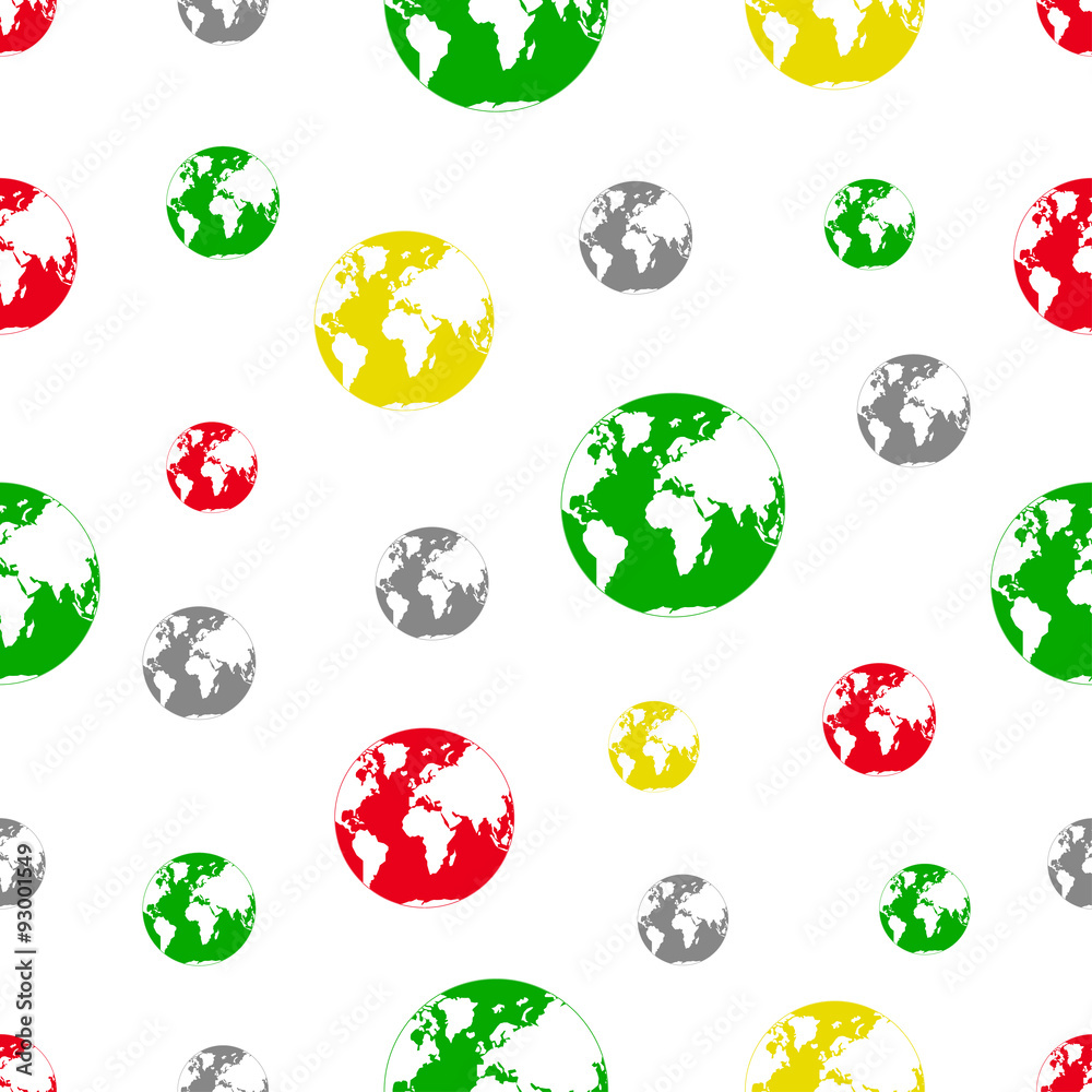Obraz premium seamless pattern with Globe