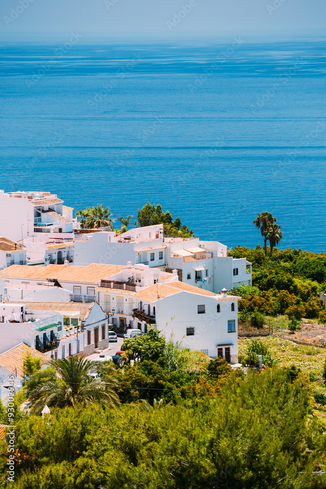 Fototapeta premium Houses in Nerja, Malaga Province, Andalusia, Spain