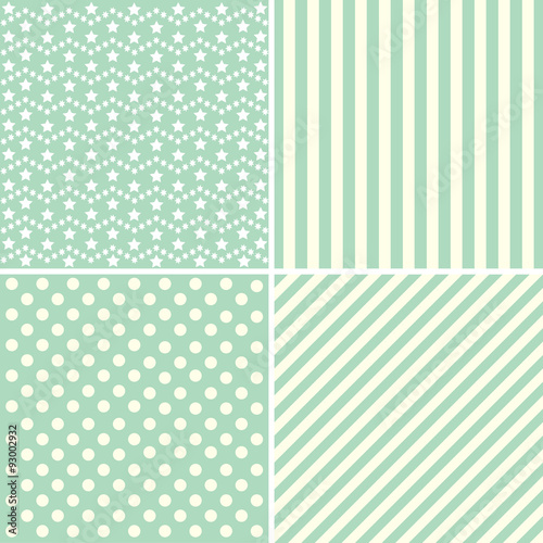 Cute patterns. Collection of backgrounds in delicate colors.