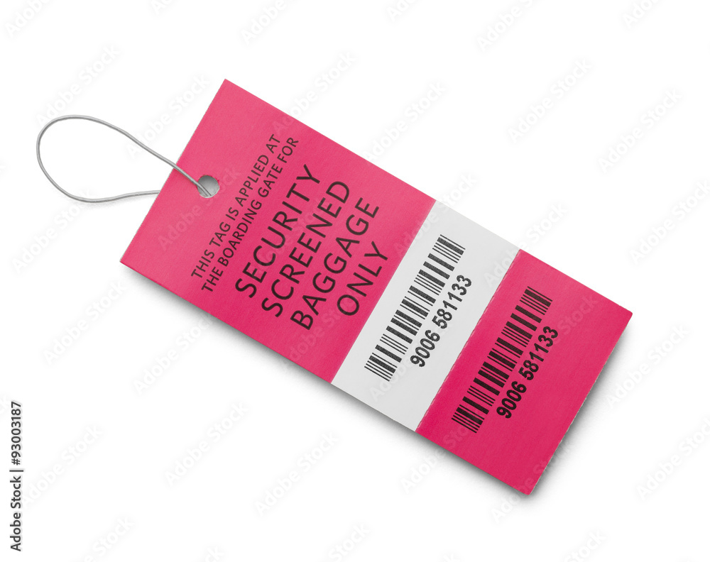 Papier peint Security Baggage Tag