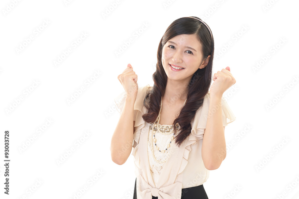 喜ぶ女性 喜ぶ女性