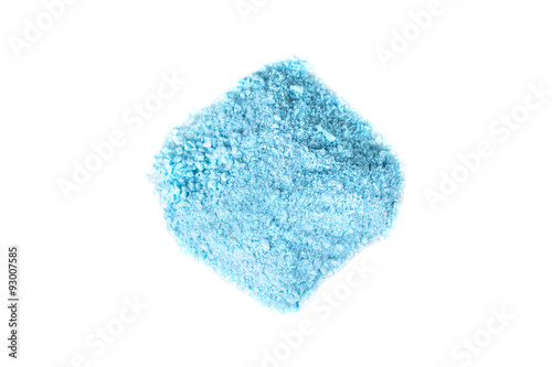 blue sea salt isolated on white background
