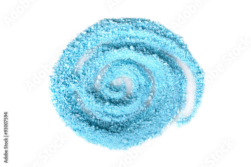 blue sea salt isolated on white background