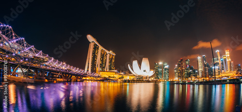 Laser show in Marina bay Sands
