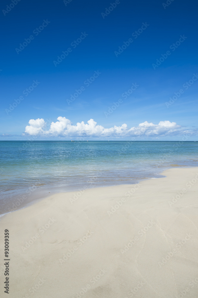 Empty Tropical Dream Beach Bahia Brazil