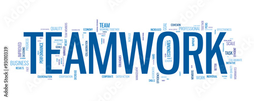 TEAMWORK Vector Tag Cloud