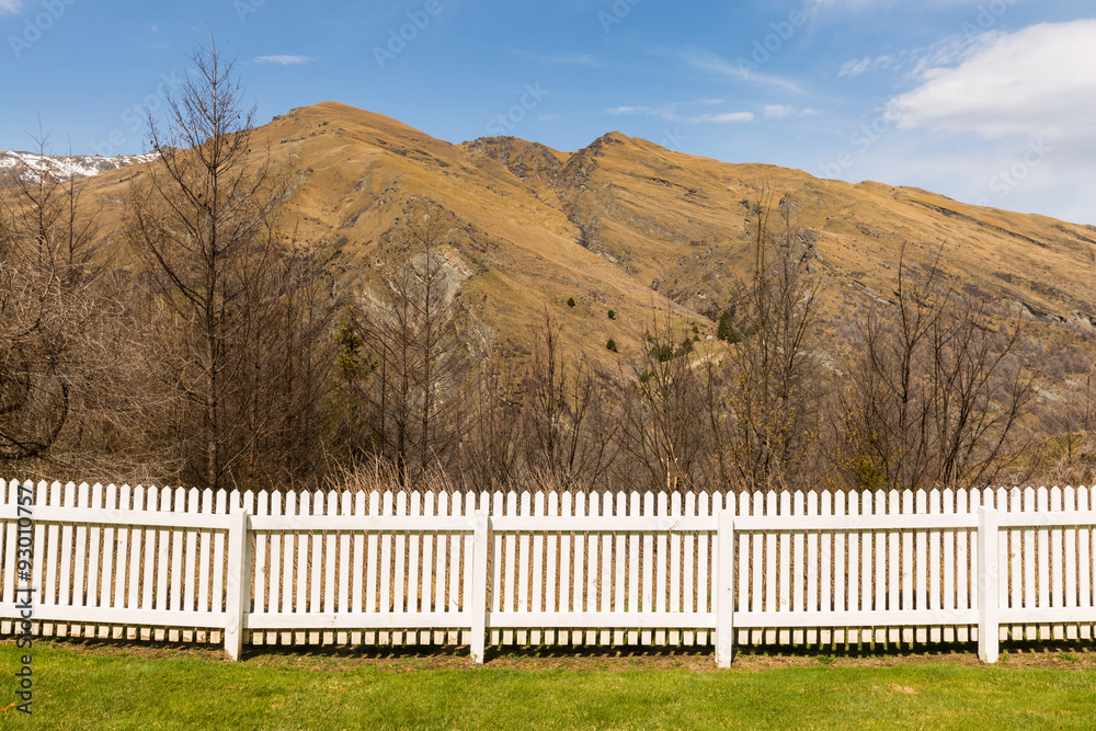 white wooden fence white wooden fence