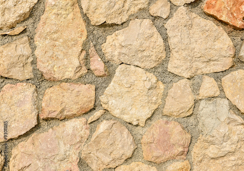 Natural yellow pavement stone for floor, wall or path.