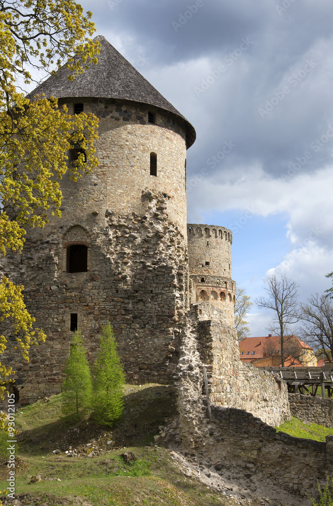 У башен Венденского замка. Цесис, Латвия
