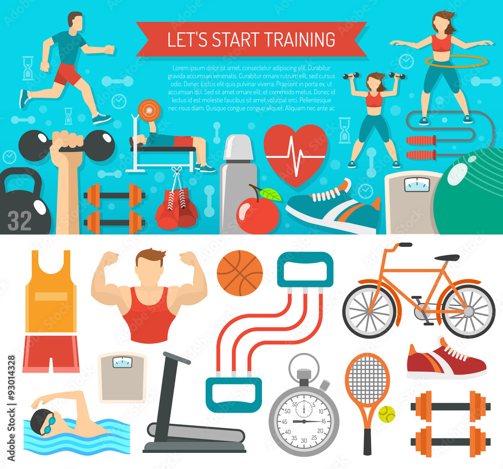 Fitness Banner Horizontal Fitness Banner Horizontal