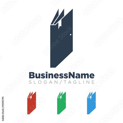 Door vector logo icon