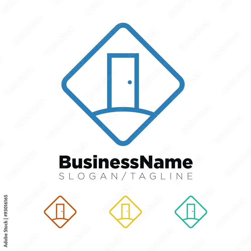 Door vector logo icon Door vector logo icon