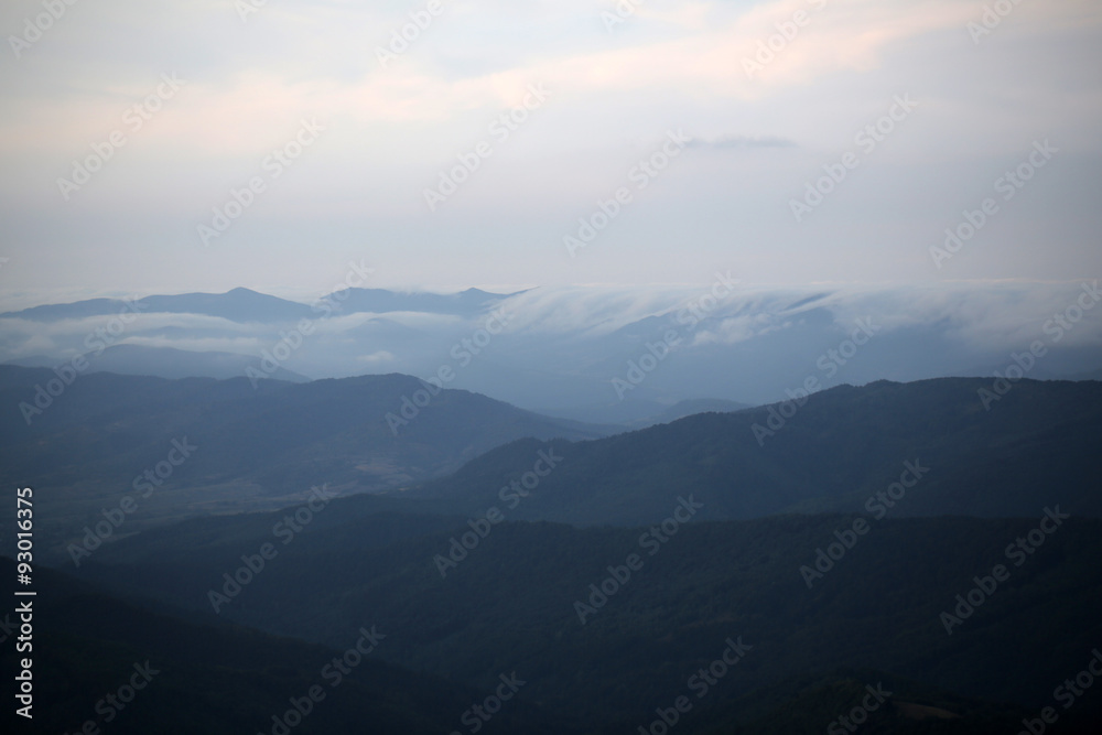 Mountains and sky