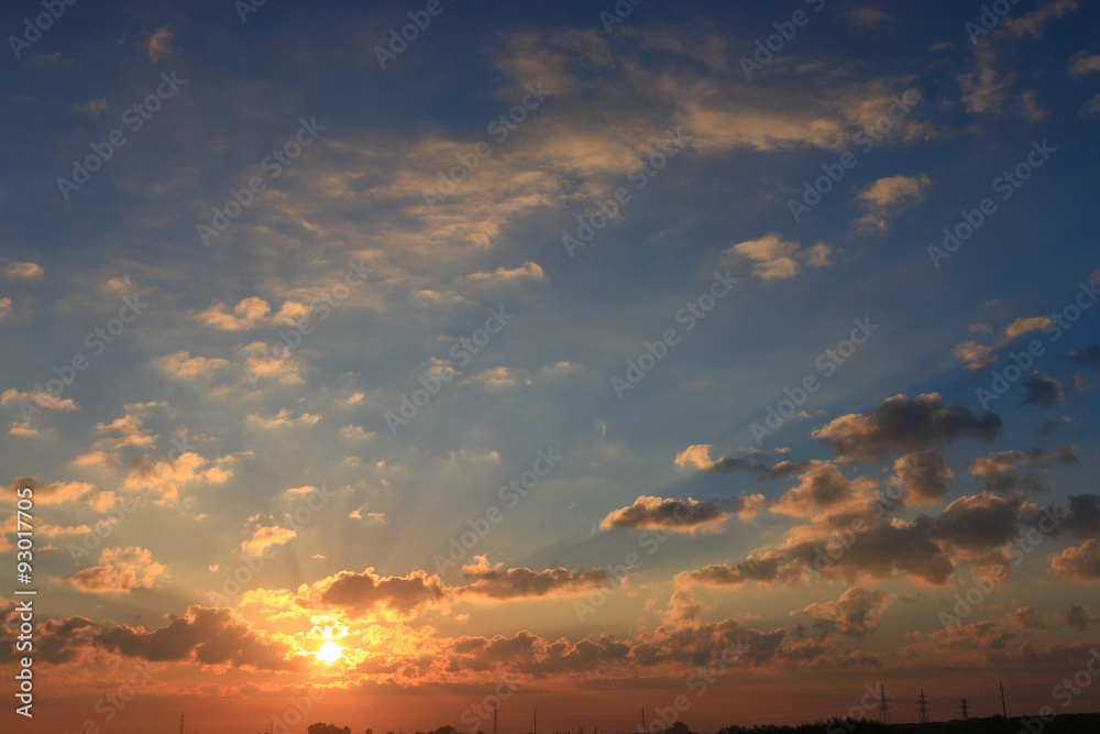 texture sky sunset clouds sun