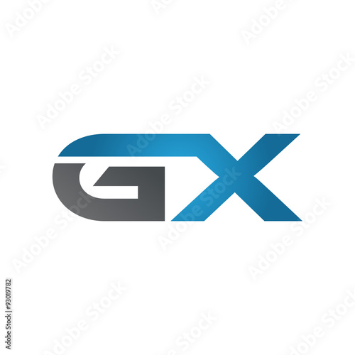 GX company linked letter logo blue Free Download GX company linked letter logo blue - GFXLoad