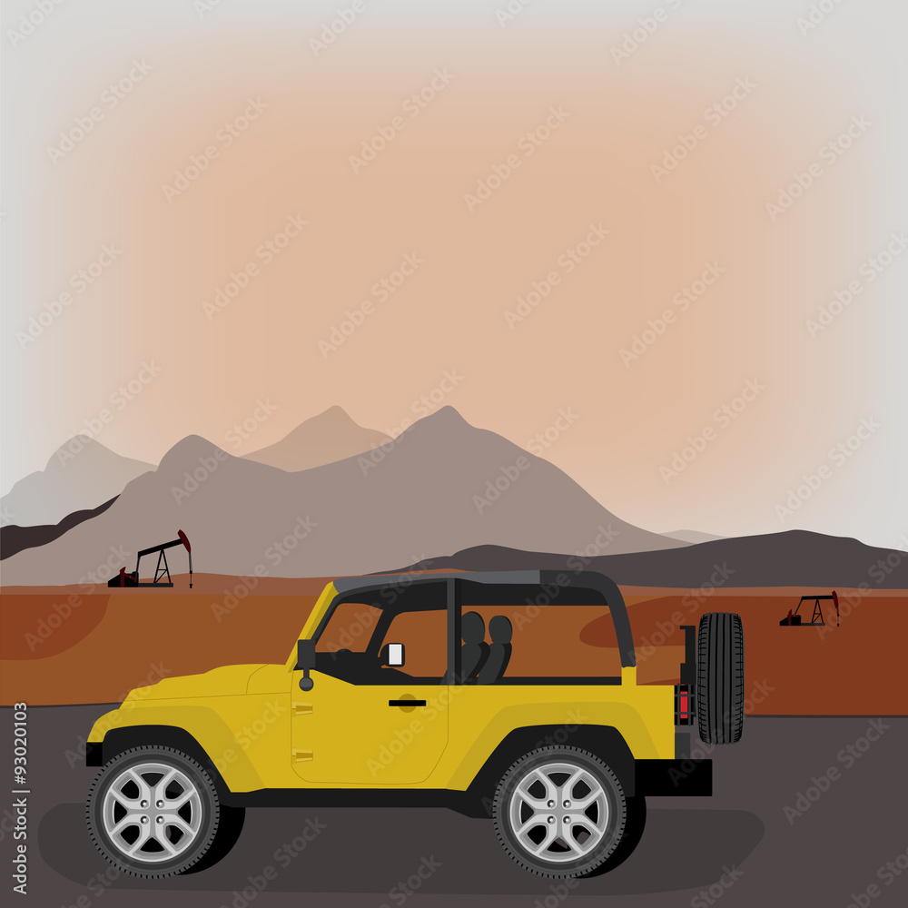 Fototapeta premium Industrial illustration