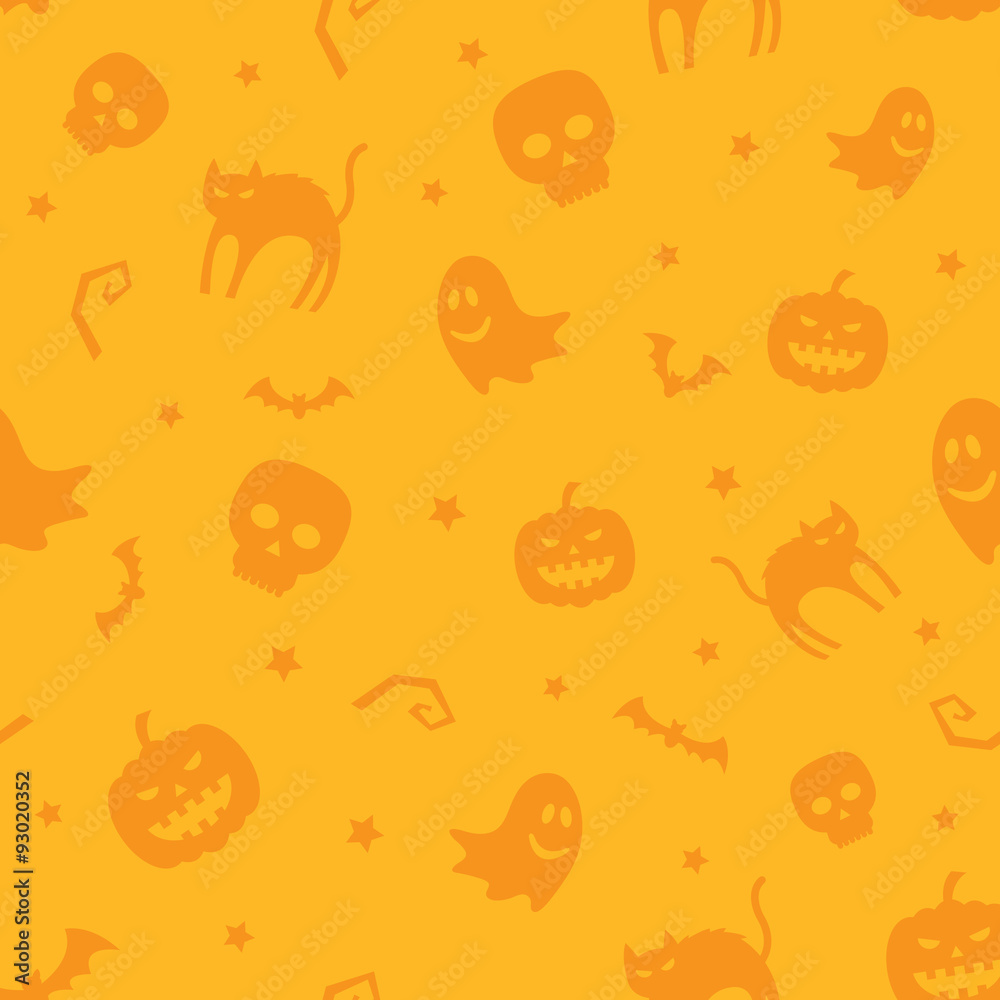 Obraz premium Halloween Seamless Pattern