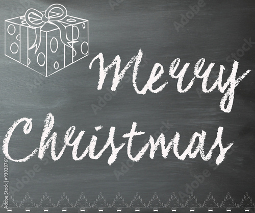 Merry Christmas chalkboard