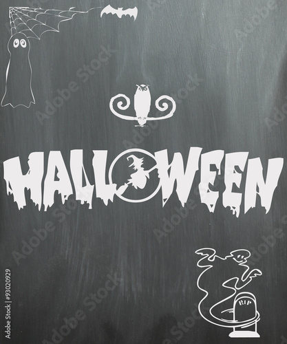 Halloween chalkboard