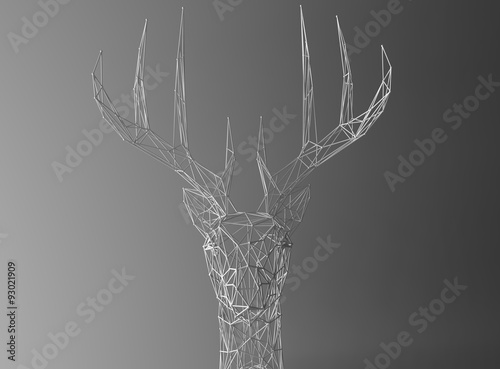 deer Low polygon linear