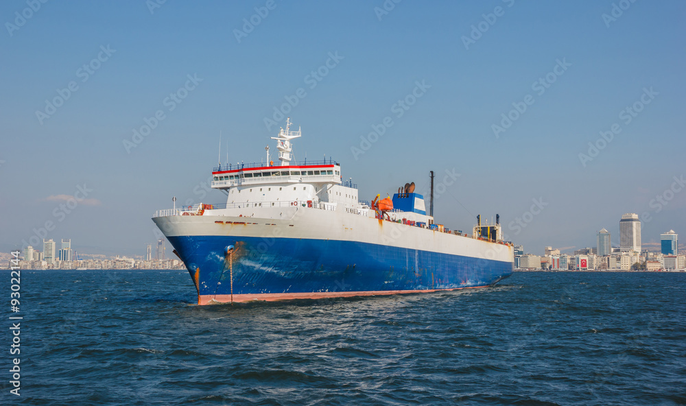 Cargo ship on Izmir