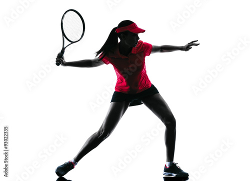 woman tennis player sadness silhouette © snaptitude