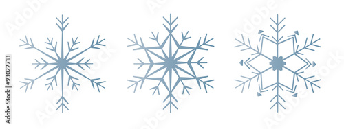 Schneeflocke 12er-Set #2 – eisblau