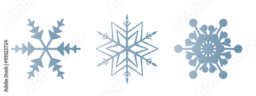 Schneeflocke 12er-Set #3 – eisblau