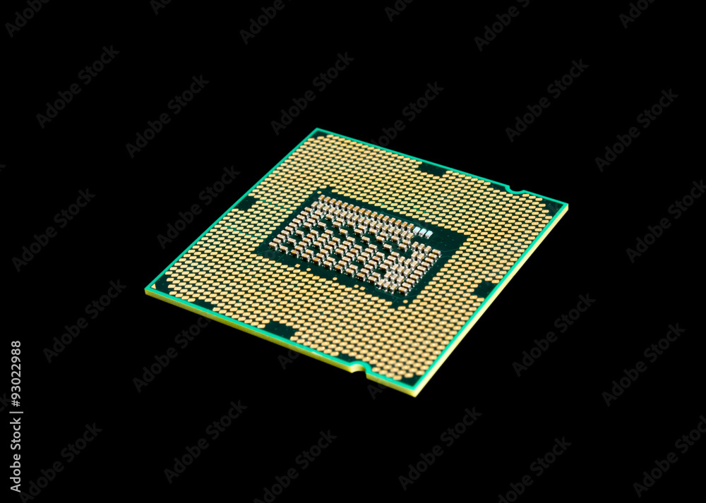 Electronic collection - Computer CPU Processor Chip isolated on Electronic collection - Computer CPU Processor Chip isolated on