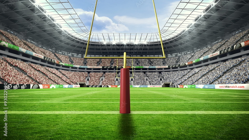 View of an american football stadium