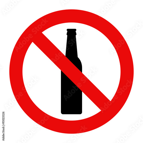 No alcohol sign
