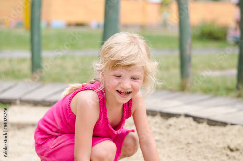 cute little girl laughing © katarinagondova