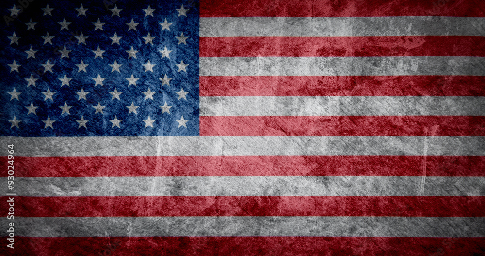 Naklejka premium Flag of USA