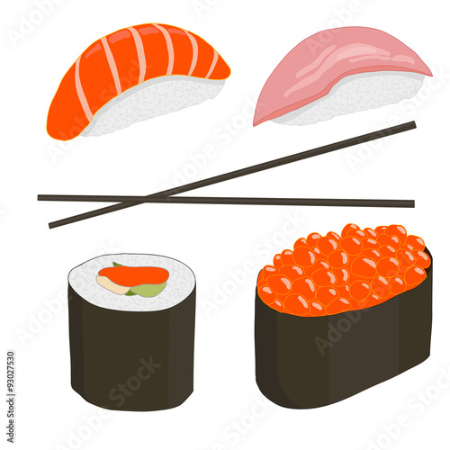 Sushi set Illustration