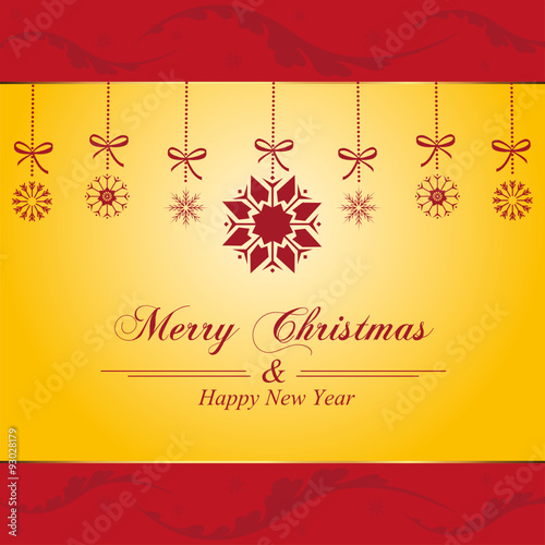 christmas elements hanging