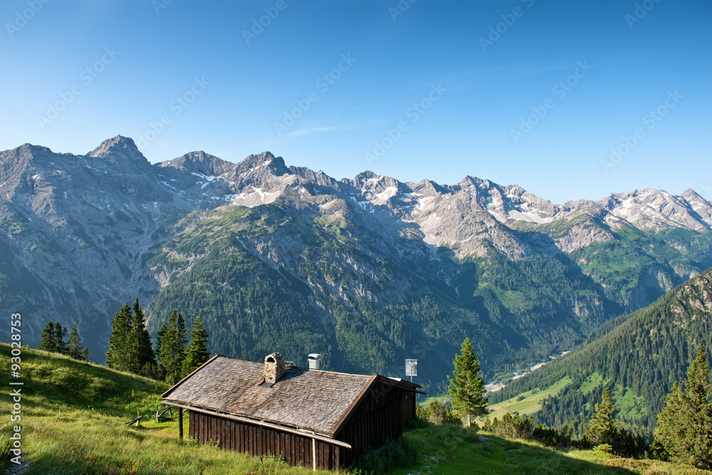 Alpine moutains in Tyrol Austria